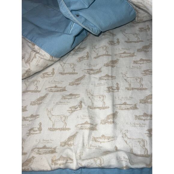 Vintage L.L Bean Blue Barn chore jacket lined corduroy collar canvas women sz XL - Picture 6 of 11